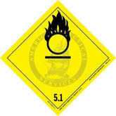 Placard Class 5.1: Oxidizer, International Wordless